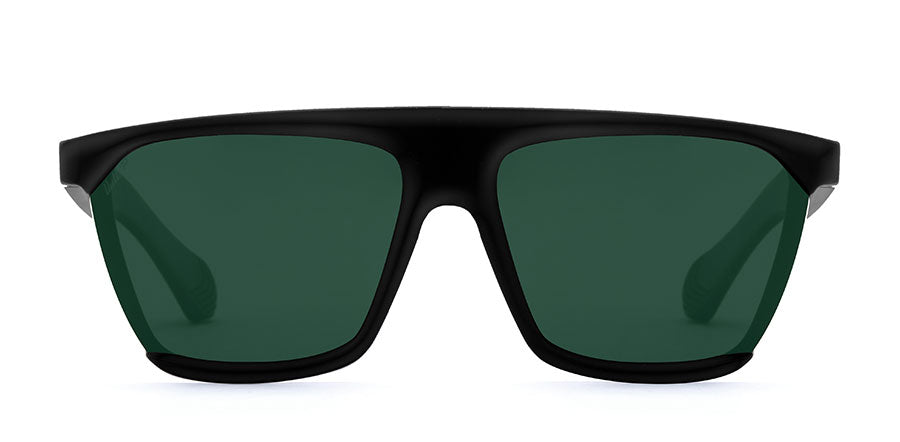 Parter Negro brillo cristal verde - VULK