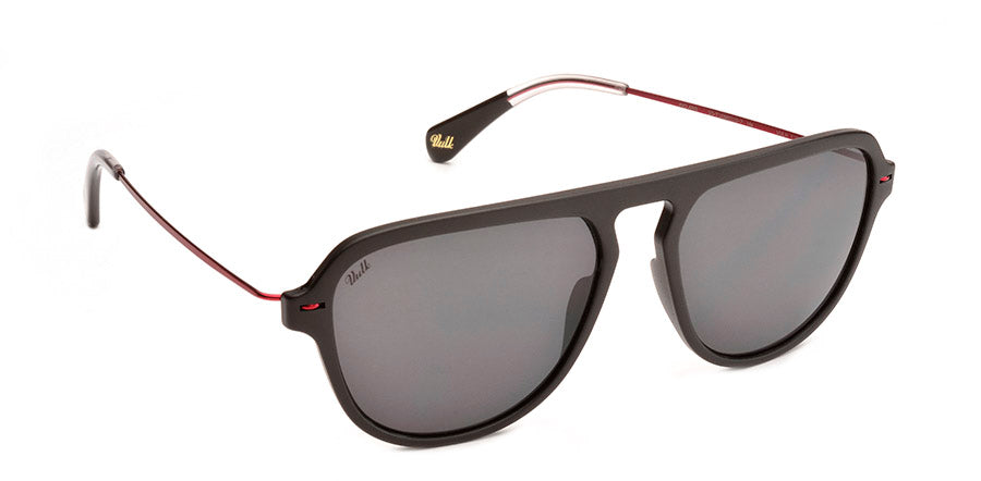 Eldon Negro mate patilla roja - VULK